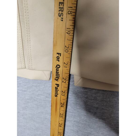 White House Black Market Tan Beige Perfect Form Knee Length Pencil Skirt Sz 2 - Picture 6 of 9